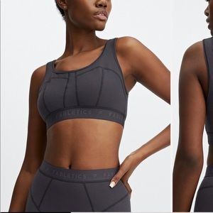 NWT Fabletics Serena Size Large Lounge Bralette Waffle Bra- Pewter
